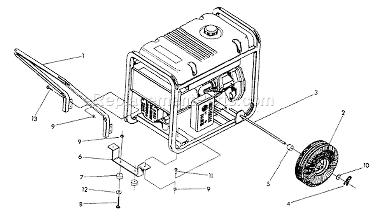 Page G Diagram and Parts List for 0567-3  Briggs and Stratton Generator
